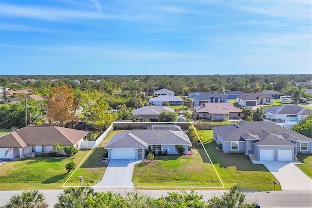 birds eye view of property