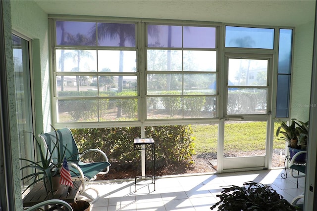 view of sunroom / solarium