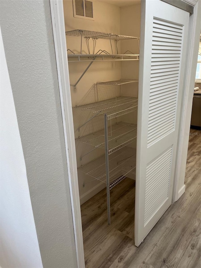 pantry featuring visible vents