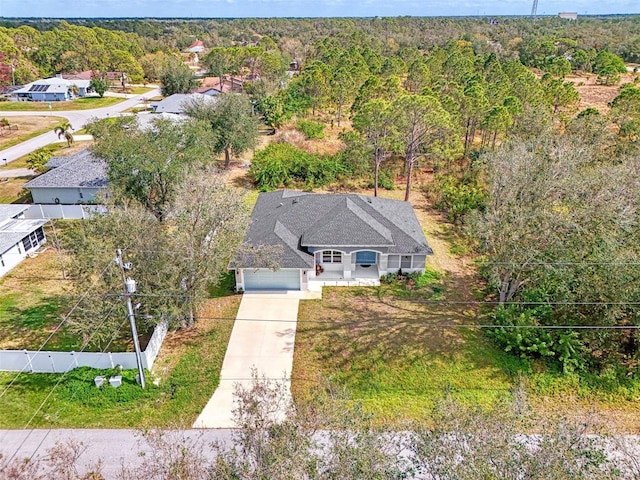 birds eye view of property