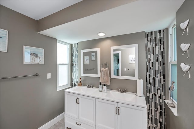 bathroom with vanity