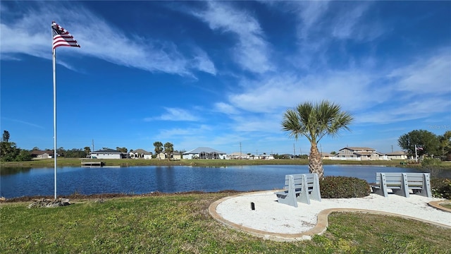 view of water feature