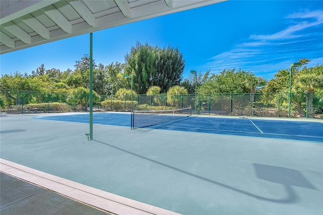 view of tennis court