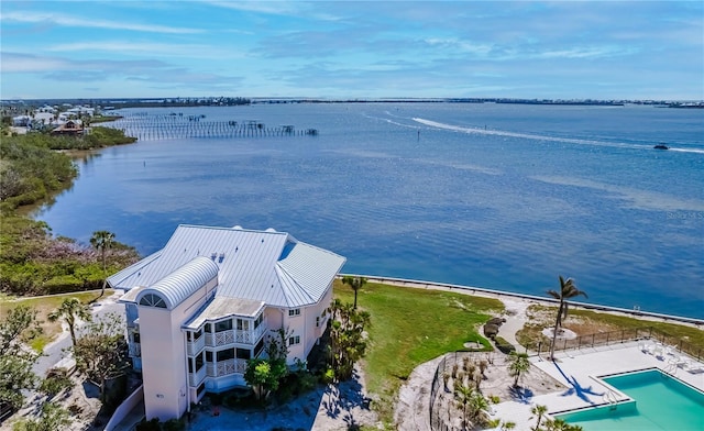 11000 Placida Rd Unit 101, Placida, FL 33946 - aerial view of property and surrounding area with a large body of water and a pool