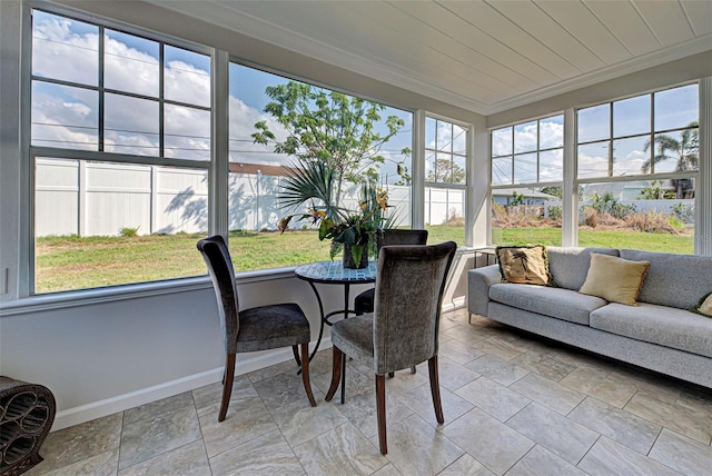 view of sunroom / solarium