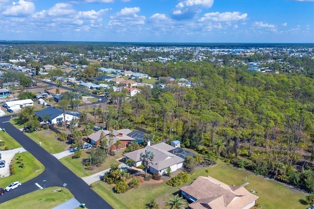 aerial view featuring a residential view