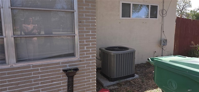 exterior details featuring central AC unit