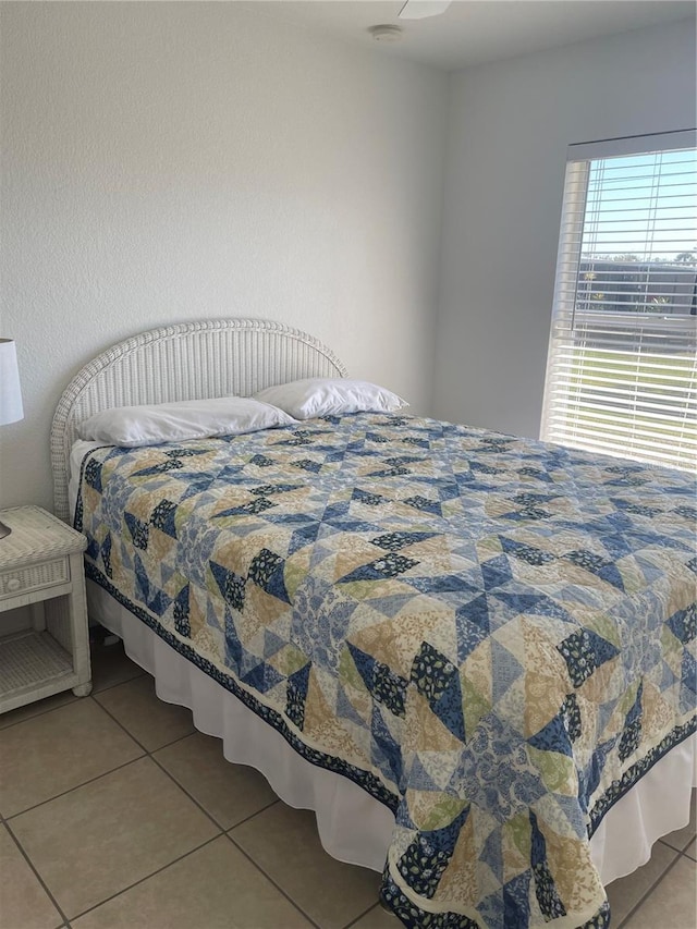 view of tiled bedroom