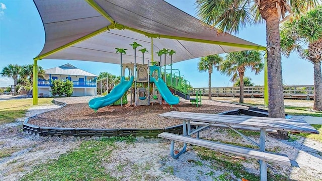 view of jungle gym