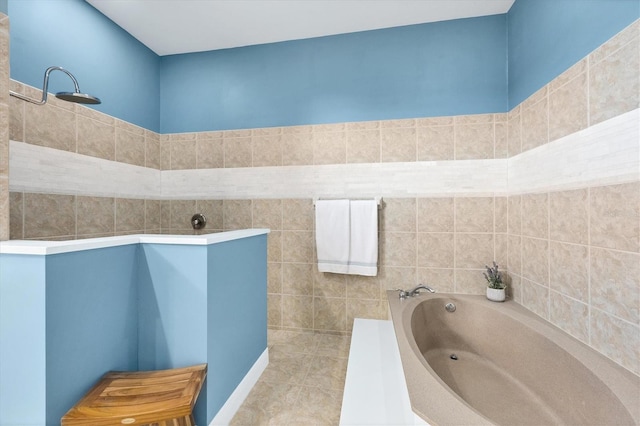 bathroom featuring a bathing tub