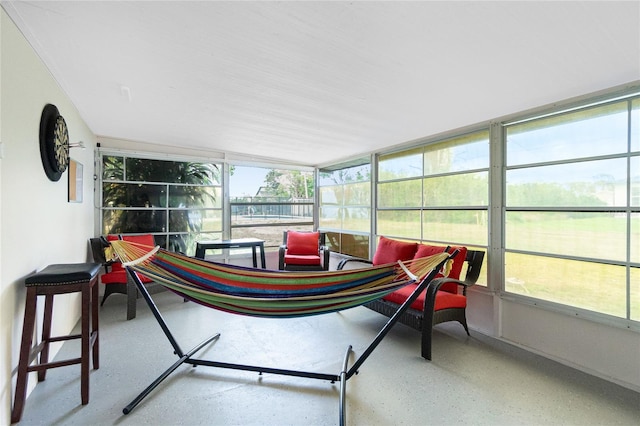 view of sunroom