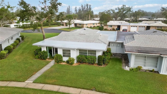 exterior space with a front yard