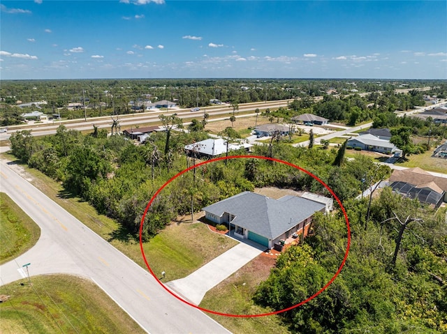 birds eye view of property