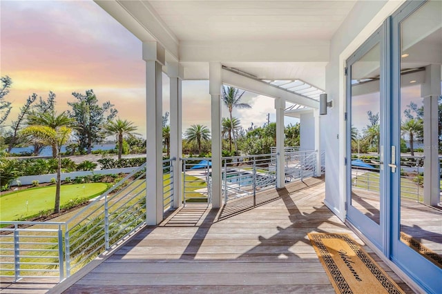 view of sunroom / solarium