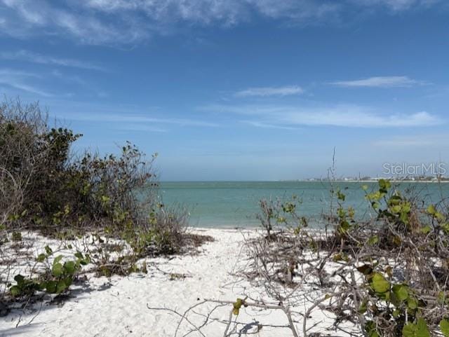 water view featuring a beach view