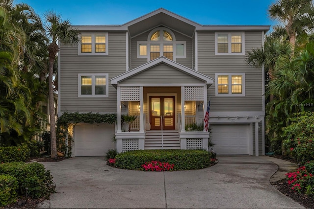 view of front of house featuring a garage