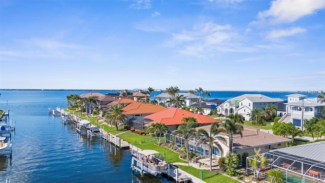 2160 Palm Tree Dr, Punta Gorda, FL 33950 - aerial view of residential area featuring a nearby body of water