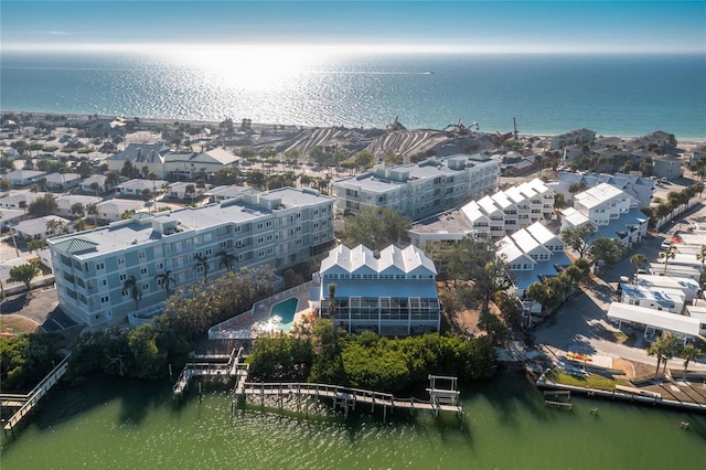 2255 N Beach Rd Unit 13, Englewood, FL 34223 - bird's eye view featuring a water view