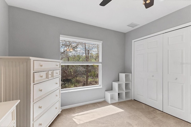 4050 Rock Creek Dr, Port Charlotte, FL 33948 - unfurnished bedroom featuring light carpet, multiple windows, and visible vents