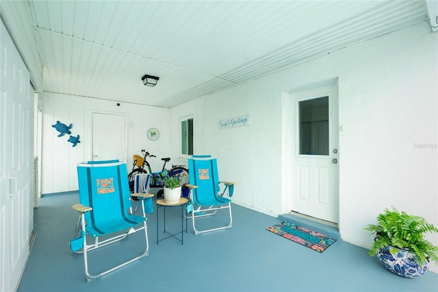 view of patio with covered porch