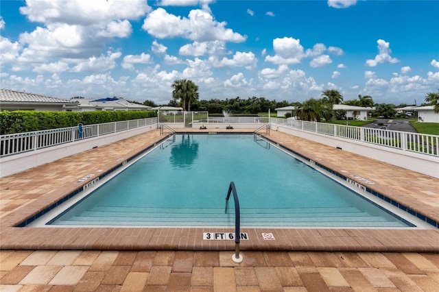 pool with fence