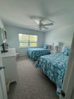 bedroom with a ceiling fan