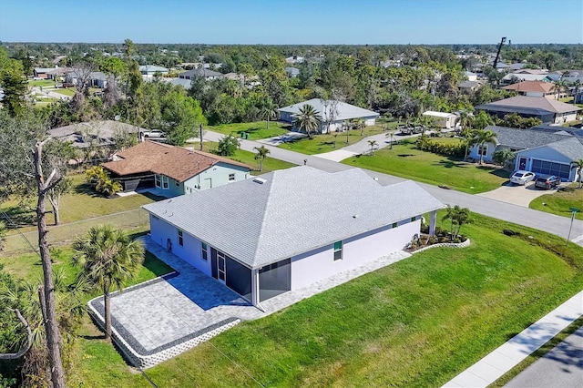 bird's eye view featuring a residential view