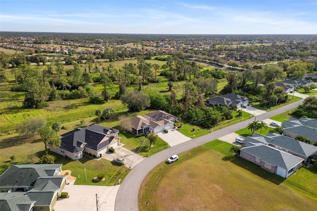 drone / aerial view with a residential view