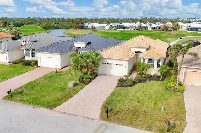 aerial view featuring a residential view