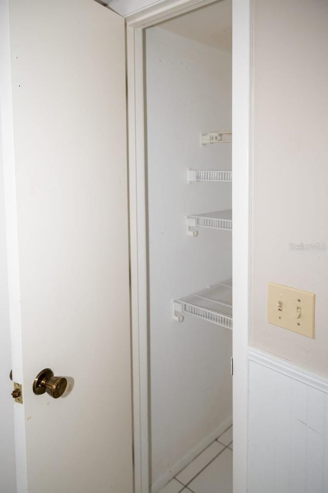 view of closet