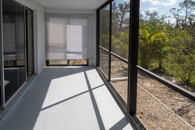 view of sunroom / solarium