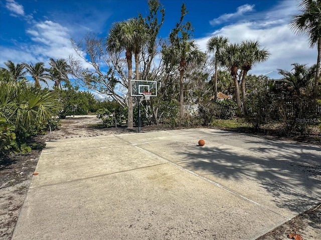 view of sport court featuring community basketball court