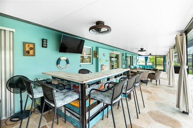 view of sunroom / solarium