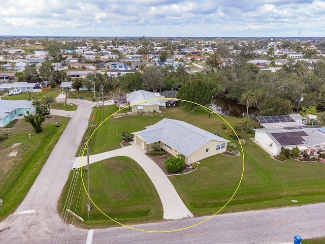 birds eye view of property featuring a residential view