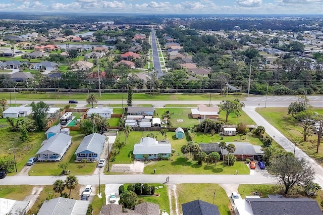 drone / aerial view with a residential view