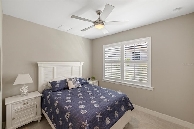 13137 Oriago St, Venice, FL 34293 - carpeted bedroom with a ceiling fan and baseboards