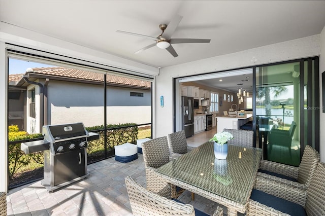 13137 Oriago St, Venice, FL 34293 - sunroom / solarium with a sink