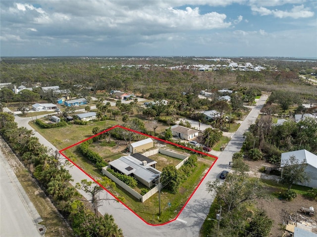 birds eye view of property