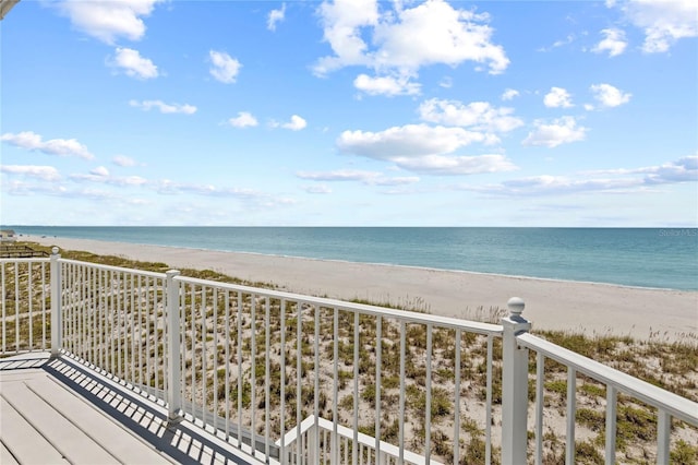 water view with a beach view