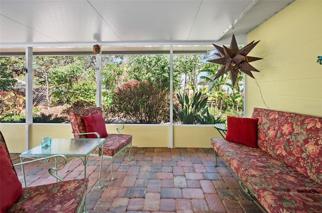 view of sunroom