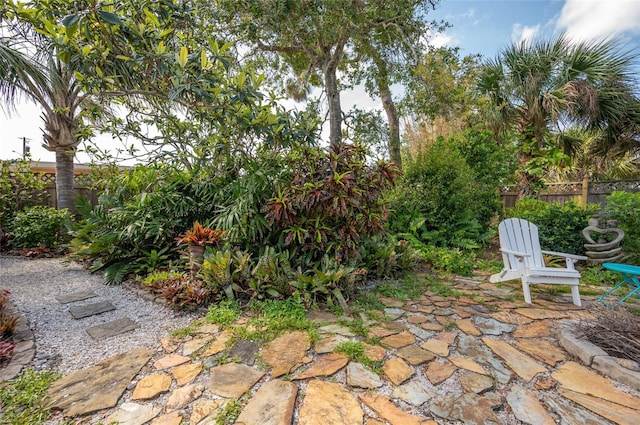 view of patio / terrace featuring fence