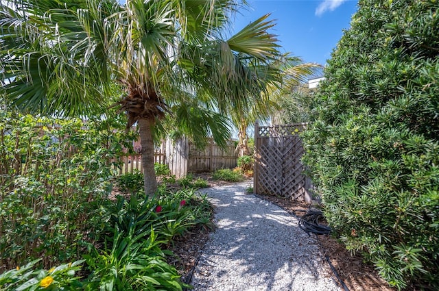 view of gate featuring fence