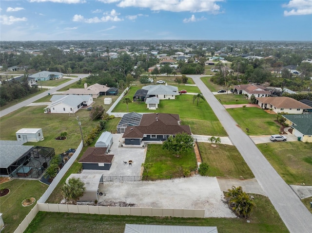 bird's eye view featuring a residential view