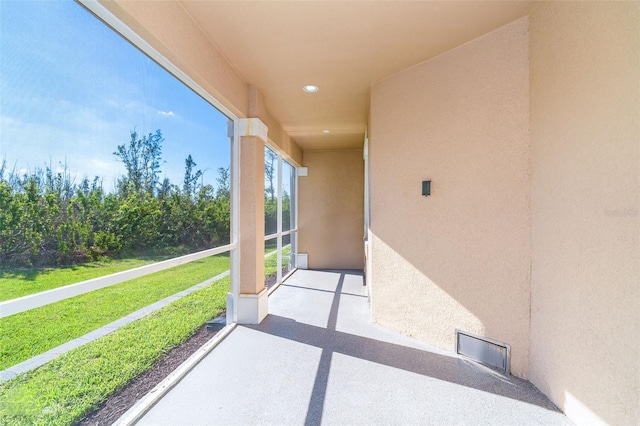 view of patio / terrace featuring visible vents