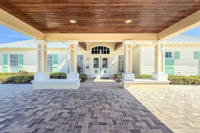 view of patio / terrace with french doors