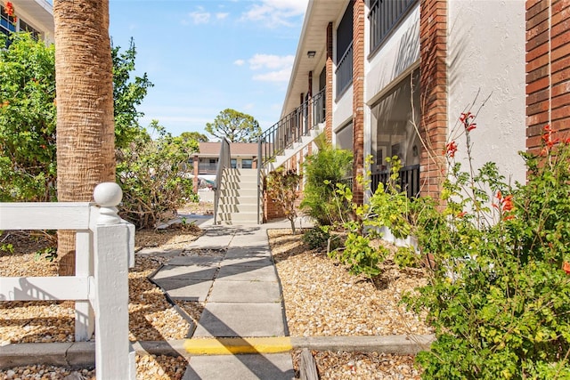 surrounding community with stairs