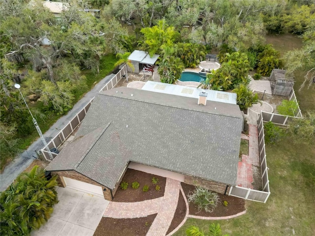 birds eye view of property