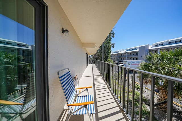 balcony with a residential view