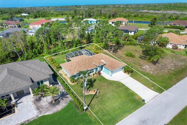 bird's eye view featuring a residential view