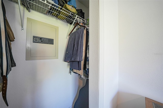 walk in closet with visible vents